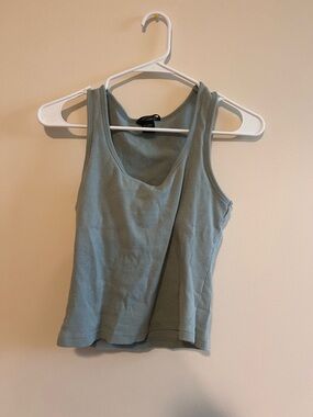 Moda International Ribbed Tank Top - Sage